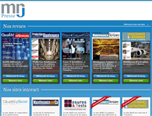 Tablet Screenshot of mrj-presse.fr